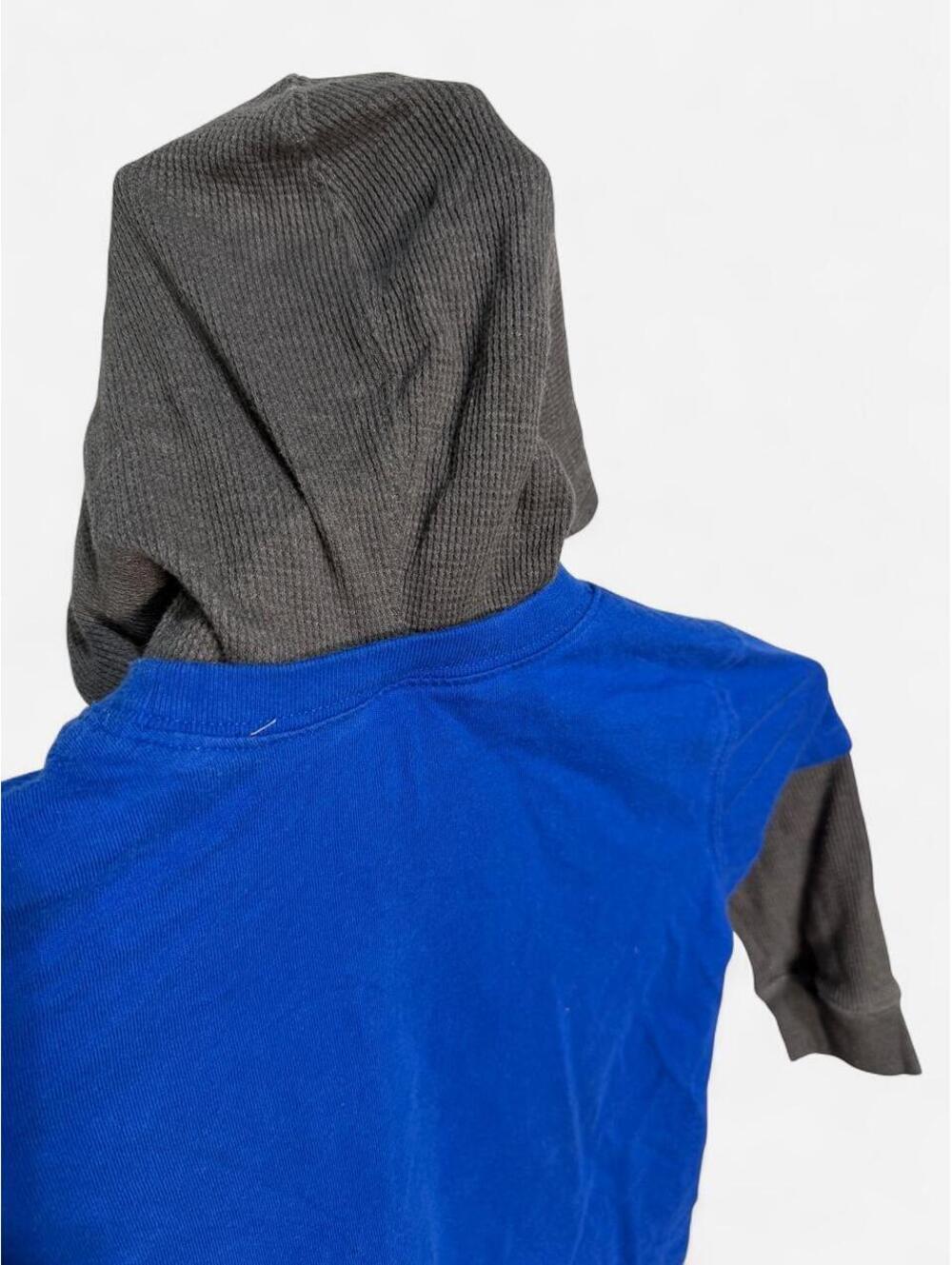 Garanimals Toddler 3T Layered Hoodie Blue Grey Motorcycle Shirt - Picture 7 of 8